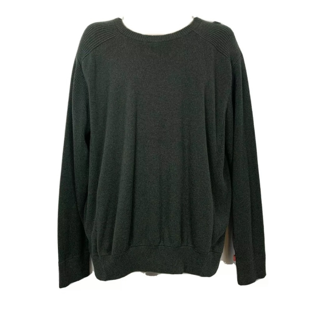 Levis Crewneck Knit Sweater Green Size XL